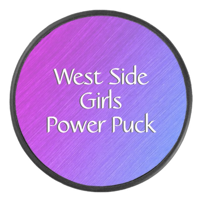 Miami Shine Custom Text Eishockey Puck (Vorderseite)