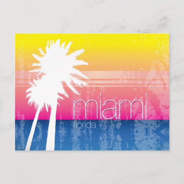 Miami Sky Postcard Postkarte (Vorderseite)