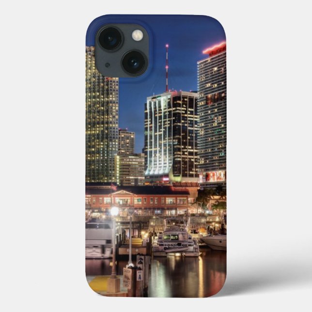 Miami Skyline City in Florida Case-Mate iPhone Hülle (Rückseite)