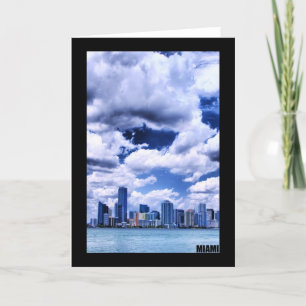 Miami skyline - Greeting Card Karte