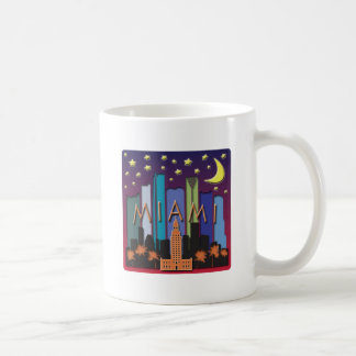 Miami-Skyline-Mega- Farbe Tasse