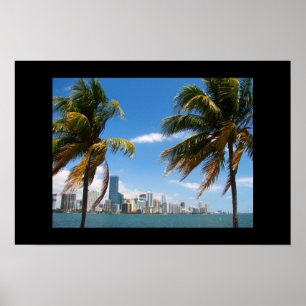 Miami Skyline Poster