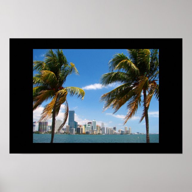 Miami Skyline Poster (Vorne)