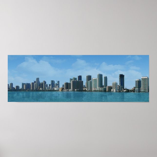 Miami Skyline Poster (Vorne)