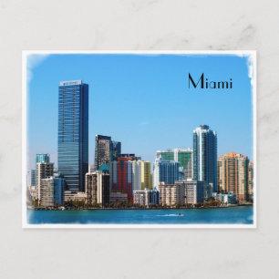 Miami skyline - Postkarte