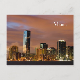 Miami skyline - Postkarte