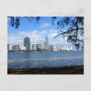 Miami Skyline Postkarte