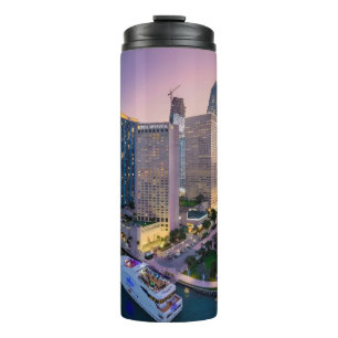 Miami-Skyline-Sonnenuntergang mit InterContinental Thermosbecher