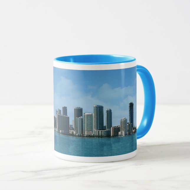 Miami Skyline Tasse (VorderseiteRechts)