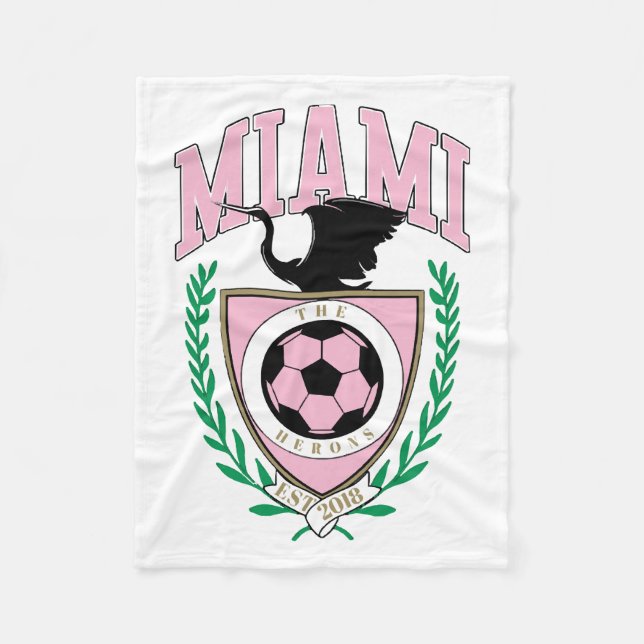Miami Soccer Varsity Style Fleecedecke (Vorderseite)