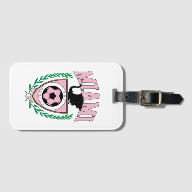 Miami Soccer Varsity Style Gepäckanhänger (Vorderseite (Horizontal))