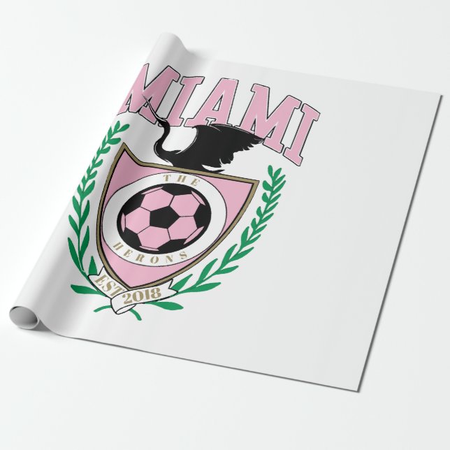 Miami Soccer Varsity Style Geschenkpapier (Ungerollt)