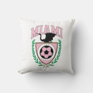 Miami Soccer Varsity Style Kissen