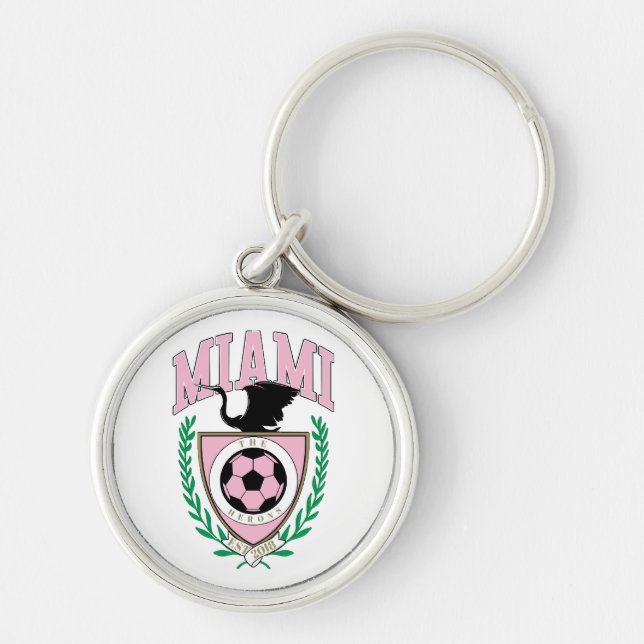 Miami Soccer Varsity Style Schlüsselanhänger (Vorne)