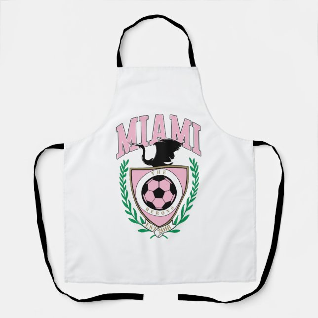 Miami Soccer Varsity Style Schürze (Vorderseite)