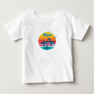 Miami, Sommer Retro Vintage Baby T-shirt
