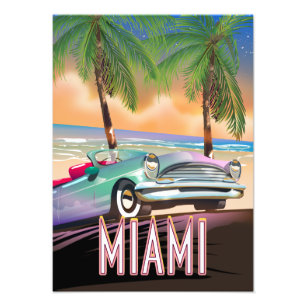 Miami Sonnenuntergang Fotodruck