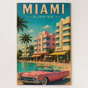 🌊 Miami South Beach City Retro-Kollektion Puzzle