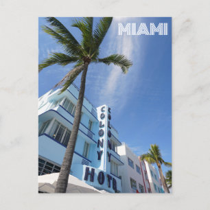 Miami South Beach Florida Art Deco Postkarte