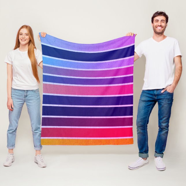 Miami Striped Fleecedecke (Beispiel)