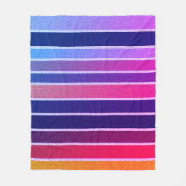 Miami Striped Fleecedecke