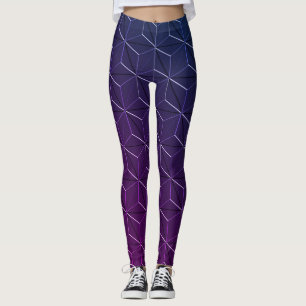 Miami Style Geometric Seamless Pattern Leggings