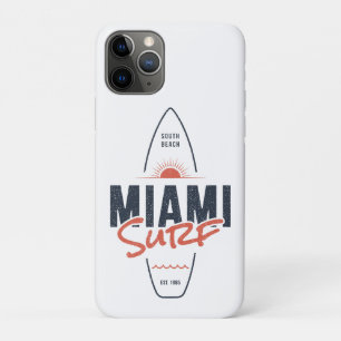 Miami Surf – Vintage-Strand-Sonnenuntergang-Surfbr Case-Mate iPhone Hülle