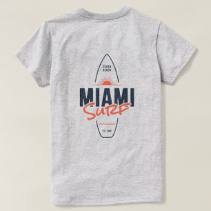 Miami Surf – Vintage-Strand-Sonnenuntergangs-Surfb T-Shirt