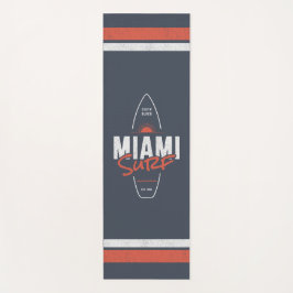 Miami Surf – Vintage-Strand-Sonnenuntergangs-Surfb Yogamatte