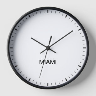 Miami Time Zone Newsroom Style Uhr