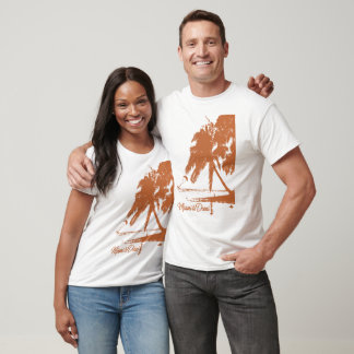 Miami To Diani Kite Surfer Island T - Shirt Orange
