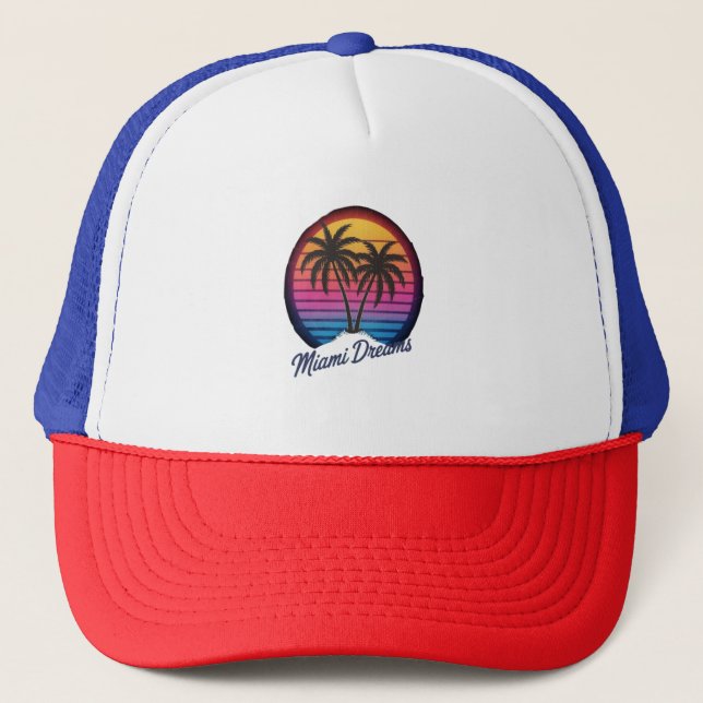 Miami Träume Truckerkappe (Vorderseite)