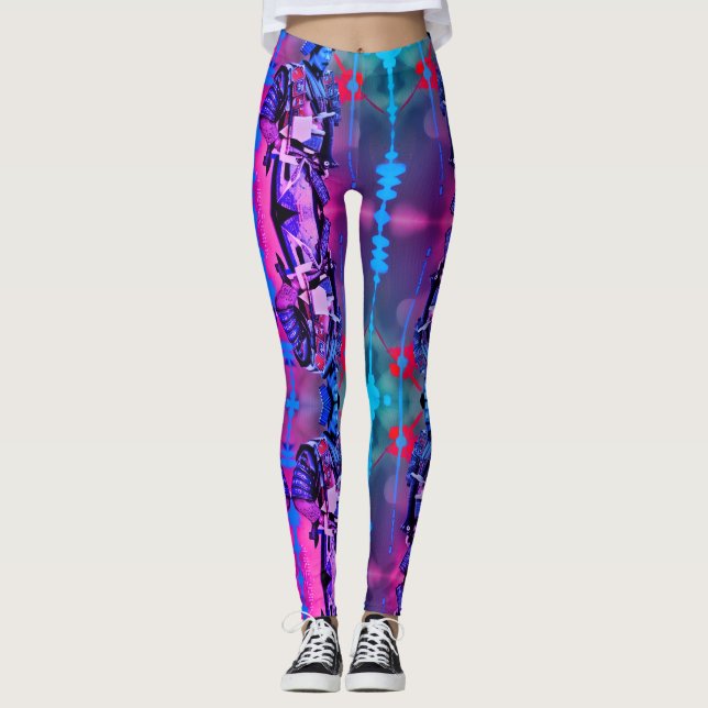 Miami trifft Japan Leggings (Vorderseite)