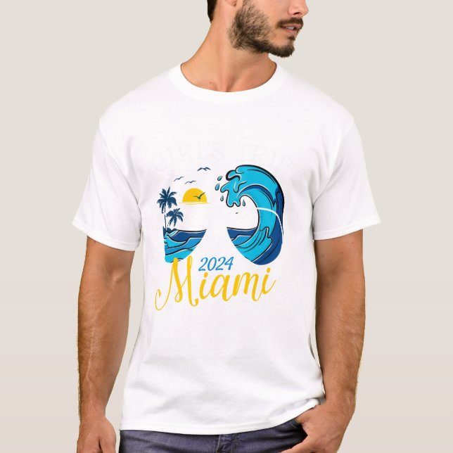 Miami Trip 2024 Beach T-Shirt (Vorderseite)
