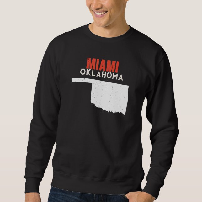 Miami USA State America Travel Oklahoman Sweatshirt (Vorderseite)