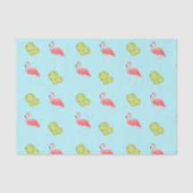 Miami Vibes Flamingo and limes Tissue Paper