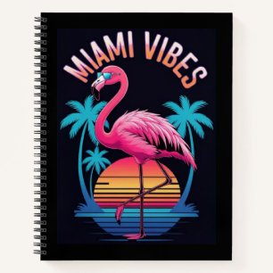Miami Vibes Sommer Flamingo Design-63454 Notizbuch