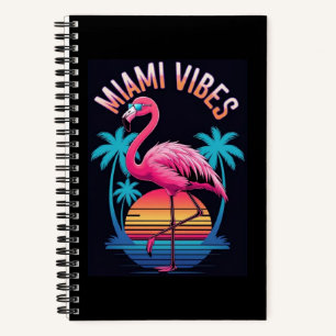 Miami Vibes Sommer Flamingo Design-63454 Notizbuch