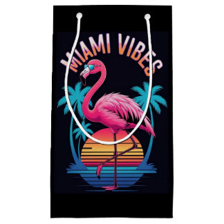 Miami Vibes Summer Flamingo Design-63454 Kleine Geschenktüte