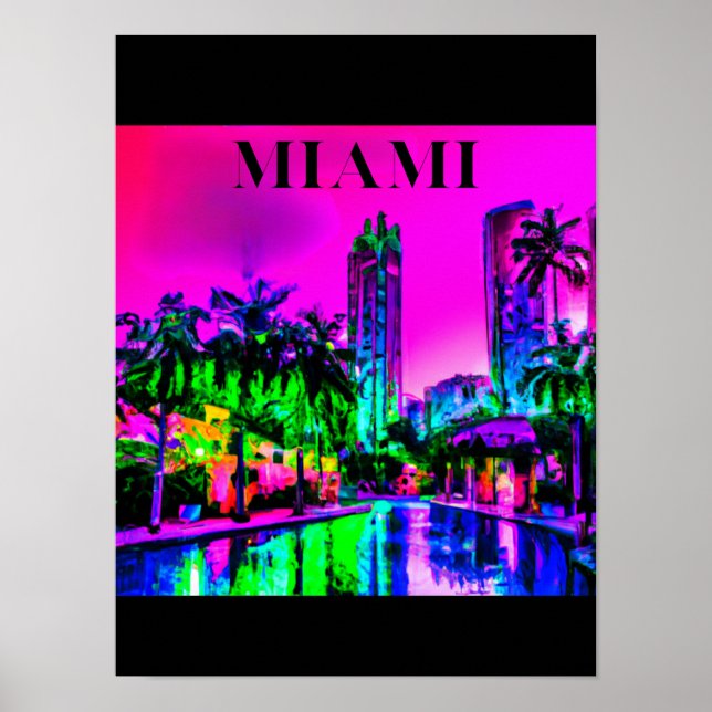 Miami Vintage  Poster (Vorne)