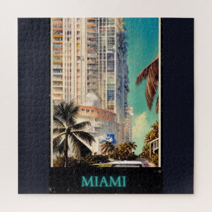 Miami Vintage Poster Puzzle