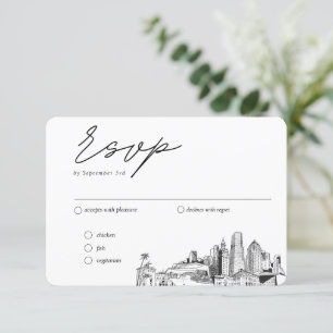 Miami Wedding Traditionelle UAWG Meal Optionen Begleitkarte