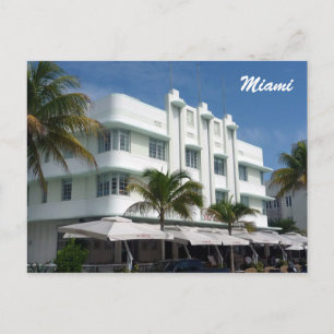 Miami weiß postkarte