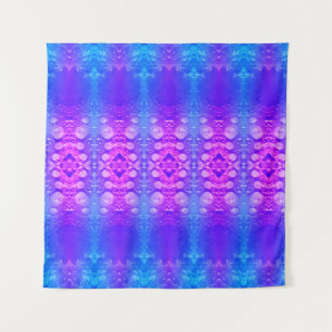Miami X Blue Ikat und Tapestry Wandteppich