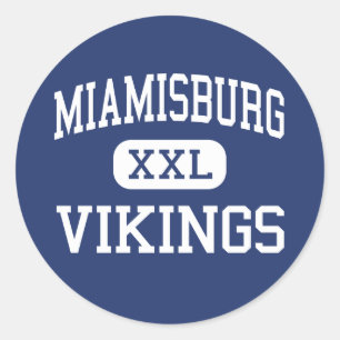 Miamisburg Vikings Middle Miamisburg Ohio Runder Aufkleber