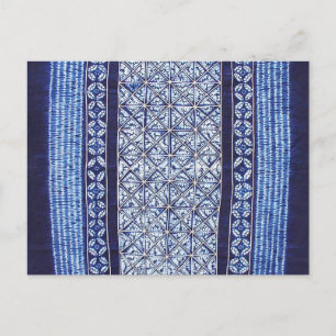 Miao Indigo Krawatte-Dye #5 Postkarte