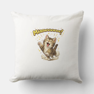 Miaowwwww!   Lustiges Katzen-Wurfkissen für Katzen Kissen