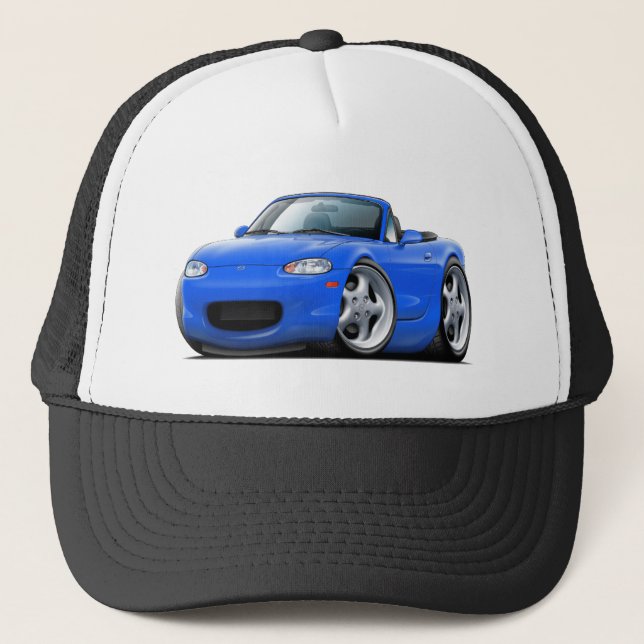 Miata Blau-Auto 1999-05 Truckerkappe (Vorderseite)