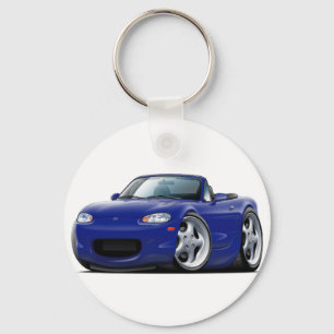 Miata dunkelblaues Auto 1999-05 Schlüsselanhänger