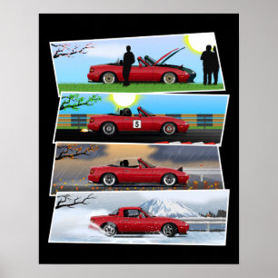 Miata Ganzjahressaison Poster